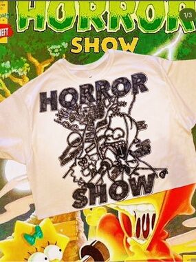 White Horror Show Graphic Tee